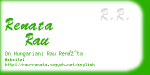 renata rau business card